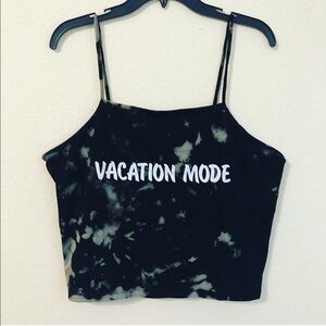 Vacation Mode Tank Top Tie Dyed Posh Boss NWOT